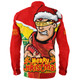 Gold Coast SUNS Long Sleeve Shirt Santa Scoring Touchdown On Christmas Game Day