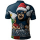 Carlton Polo Shirt Santa Scoring Touchdown On Christmas Game Day