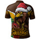 Hawthorn Polo Shirt Santa Scoring Touchdown On Christmas Game Day