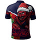 Melbourne Polo Shirt Santa Scoring Touchdown On Christmas Game Day