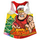 Gold Coast SUNS Women Racerback Singlet Santa Scoring Touchdown On Christmas Game Day