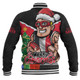 St Kilda Baseball Jacket Santa Scoring Touchdown On Christmas Game Day