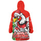 Sydney Swans Snug Hoodie Santa Scoring Touchdown On Christmas Game Day