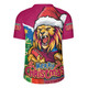 Brisbane Lions Rugby Jersey Santa Scoring Touchdown On Christmas Game Day
