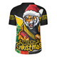 Richmond Rugby Jersey Santa Scoring Touchdown On Christmas Game Day