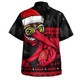 Essendon Hawaiian Shirt Merry Christmas Down Under Footy Power Style