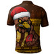 Hawthorn Polo Shirt Merry Christmas Down Under Footy Power Style