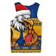 West Coast Eagles Men Singlet Merry Christmas Down Under Footy Power Style