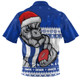 North Melbourne Zip Polo Shirt Merry Christmas Down Under Footy Power Style