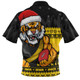 Richmond Zip Polo Shirt Merry Christmas Down Under Footy Power Style