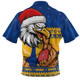 West Coast Eagles Zip Polo Shirt Merry Christmas Down Under Footy Power Style