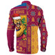 Brisbane Lions Long Sleeve Shirt Merry Christmas Knit Style Festive Spirit