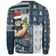 Carlton Sweatshirt Merry Christmas Knit Style Festive Spirit