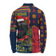 Adelaide Crows Long Sleeve Polo Shirt Merry Christmas Knit Style Festive Spirit