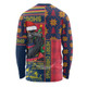 Adelaide Crows Long Sleeve T-shirt Merry Christmas Knit Style Festive Spirit