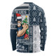 Carlton Long Sleeve T-shirt Merry Christmas Knit Style Festive Spirit