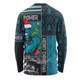 Port Adelaide Long Sleeve T-shirt Merry Christmas Knit Style Festive Spirit
