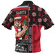 St Kilda Zip Polo Shirt Merry Christmas Knit Style Festive Spirit