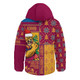 Brisbane Lions Hooded Padded Jacket Merry Christmas Knit Style Festive Spirit