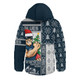 Carlton Hooded Padded Jacket Merry Christmas Knit Style Festive Spirit