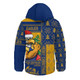 West Coast Eagles Hooded Padded Jacket Merry Christmas Knit Style Festive Spirit