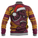 Brisbane Broncos Baseball Jacket Ugly Knit Style For Christmas Game Fans