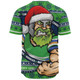 Canberra Raiders Baseball Shirt Ugly Knit Style For Christmas Game Fans