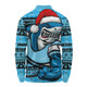 Cronulla-Sutherland Sharks Long Sleeve Polo Shirt Ugly Knit Style For Christmas Game Fans