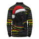 Penrith Panthers Long Sleeve Polo Shirt Ugly Knit Style For Christmas Game Fans