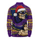 Melbourne Storm Long Sleeve Polo Shirt Ugly Knit Style For Christmas Game Fans