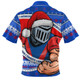 Newcastle Knights Zip Polo Shirt Ugly Knit Style For Christmas Game Fans