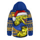 Parramatta Eels Hooded Padded Jacket Ugly Knit Style For Christmas Game Fans