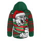 South Sydney Rabbitohs Hooded Padded Jacket Ugly Knit Style For Christmas Game Fans