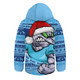 New South Wales Blues Hooded Padded Jacket Ugly Knit Style For Christmas Game Fans