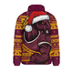 Brisbane Broncos Padded Jacket Ugly Knit Style For Christmas Game Fans