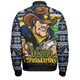 North Queensland Cowboys Bomber Jacket Merry Christmas Game Day Knit Style Team Edition