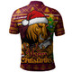 Brisbane Broncos Polo Shirt Merry Christmas Game Day Knit Style Team Edition