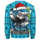 Cronulla-Sutherland Sharks Sweatshirt Merry Christmas Game Day Knit Style Team Edition