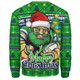 Canberra Raiders Sweatshirt Merry Christmas Game Day Knit Style Team Edition