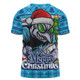 New South Wales Blues T-Shirt Merry Christmas Game Day Knit Style Team Edition