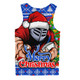 Newcastle Knights Men Singlet Merry Christmas Game Day Knit Style Team Edition