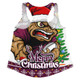 Queensland Maroons Women Racerback Singlet Merry Christmas Game Day Knit Style Team Edition
