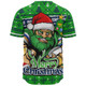 Canberra Raiders Baseball Shirt Merry Christmas Game Day Knit Style Team Edition