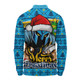 Gold Coast Titans Long Sleeve Polo Shirt Merry Christmas Game Day Knit Style Team Edition