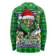 Canberra Raiders Long Sleeve T-shirt Merry Christmas Game Day Knit Style Team Edition
