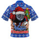 Newcastle Knights Zip Polo Shirt Merry Christmas Game Day Knit Style Team Edition