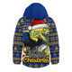 Parramatta Eels Hooded Padded Jacket Merry Christmas Game Day Knit Style Team Edition