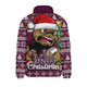 Queensland Maroons Padded Jacket Merry Christmas Game Day Knit Style Team Edition