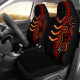 Australia Aboriginal Car Seat Covers - Aboriginal Boomerangs With Dot Painting Pattern