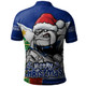 Canterbury-Bankstown Bulldogs Polo Shirt Santa Scoring Touchdown On Christmas Game Day
